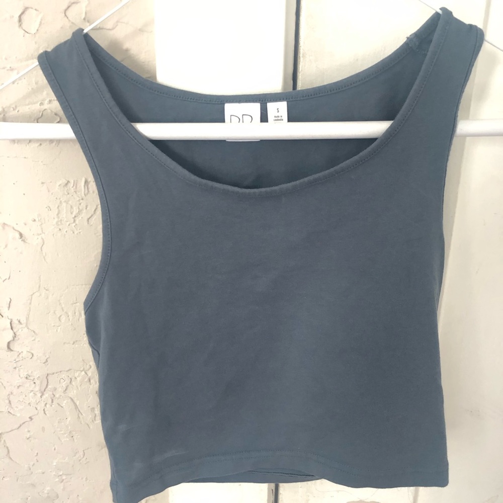 Nordstrom BP Gray/Blue Crop Top